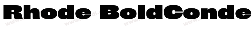 Rhode BoldCondensed字体转换